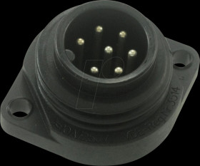 CA 6 GS 6-pin +PE surface-mounted plug with flange