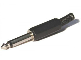 Wtyk jack 6,3mm mono plastyk