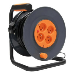 PRZEDŁUŻACZ BĘBNOWY NA BĘBNIE 20 m H05VV-F 3×1,5 mm 4 GNIAZDA ZENITECH