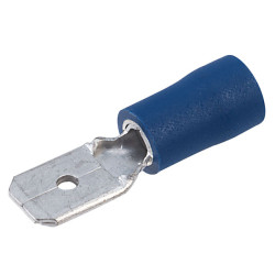 Davico EBPO 63M Blue 6.3mm Male Tab Connector Pack of 100