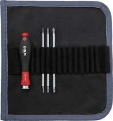 Wiha Wkrętak z trzonami wymiennymi zestaw SYSTEM 4 Phillips, szesciokat zewnetrzny, płaski 4-cz. 269T4 00613