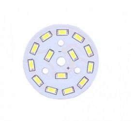 MODUL 14 LED 7W 21-24V D=49MM BIALY