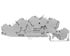 Złączka szynowa 3-piętrowa 6mm2 N/L/PE szara 2005-7646 TOPJOBS