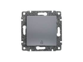 VENA Przycisk "dzwonek" z klawiszem bez ramki aluminium 514014 KOS