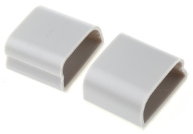 Spinka do kabli 9.5mm Samoprzylepny 28.5 x 25.4 x 13.8mm materiał: PVC Szary Zacisk kanałowy