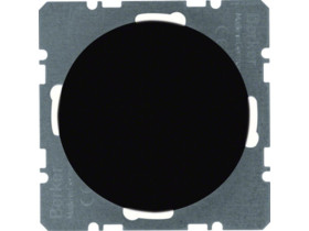 BERKER R.1/R.3 Zaślepka z płytką czołową czarny połysk 10092045 HAGER