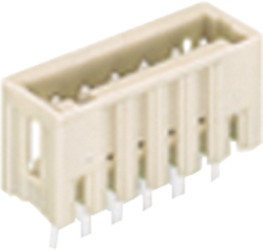 Pin header, 3 pole, pitch 3.5 mm, straight, light gray, 734-133