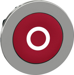 Schneider Electric ZB4FA432 ZB4FA432 Element czołowy dla przycisku płaski, resetowalny (Ø) 30.5 mm O chrom, czerwony 1 s