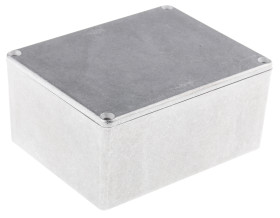 Obudowa Aluminium odlewane szerokość zew. 94 mm długość zew. 119,5 mm wys. zew. 56,5 mm Hammond IP54 Naturalny