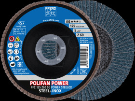 69398199 POLIFAN flap discs PFC 125 Z60 SG POWER STEELOX (2)