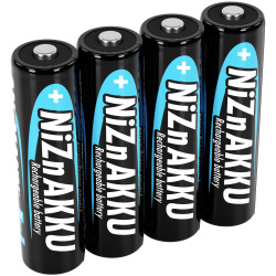 Ansmann 1322-0005 NiZn AA Rechargeable Battery 1600mAh 1.6V 4 Pack