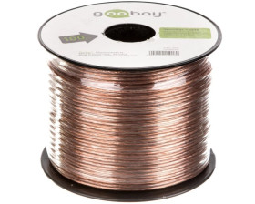 Przewód głośnikowy CCA 2x0,75 transparentny 15018 /100m/