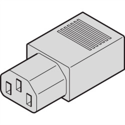 nVent SCHROFF 60715046 Złącze męskie IEC złącze, proste Łączna ilość styków: 2 + PE 10 A czarny 1 szt.