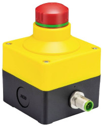 Wieland Electric R1.210.2402.0 Przycisk zatrzymania awaryjnego SNH 2402 2 NC M12, 2 NC, 1 szt.