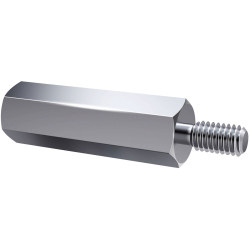 Axxatronic IA-ST-4-7-18 Spacer Steel M4x9mm/M4x8mm 18mm Zinc-Plated