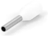 Insulated wire end ferrule, 0.5 mm², 12 mm/6 mm long, DIN 46228-4, white, 966067-1