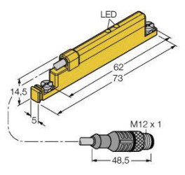 Turck Czujnik pola magnetycznego WIM45-UNTL-LIU5X2-0,3-RS4