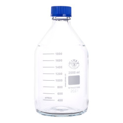 Simax Clear Graduated Lab Bottles 2000ml - Pack of 10