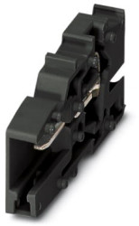 COMBI jack, spring balancer connection, 0.08-4.0 mm², 1 pole, 24 A, 6 kV, black, 3042189