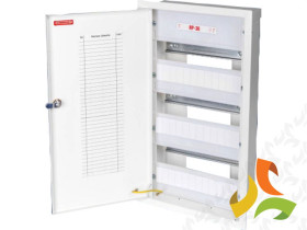 Rozdzielnica podtynkowa 36 modułowa 3x12M drzwi metal IP30 RP-36 KARWASZ