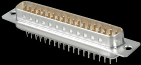 D-SUB plug, 37-pin, PCB design