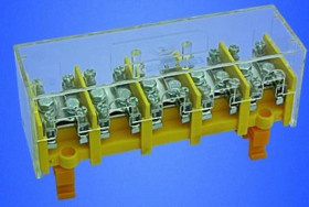 Odgałęźnik instalacyjny 5x25 mm2/5x4x10mm2 żółty LZ 5*25/10 P wyk.21 46.526