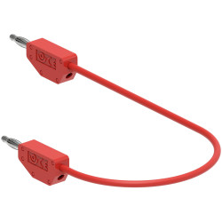 Electro PJP 214-CD1-50R Test Lead 0.50m Red Jack Plug 1pc