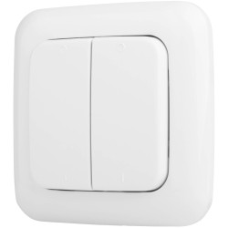 Smartwares SH4-90159 Wireless Double Wall Switch Battery-Operated White