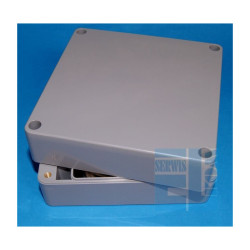 OBUDOWA G-386 ABS 120x120x60mm uszczelka IP65 Ciemnopopielata