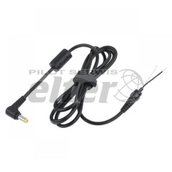 Wtyk zas. 5,5/2,5 (19V/3.16A) kÄ…towy z kablem