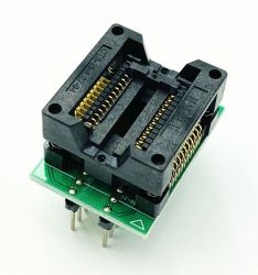 Adapter uniwersalny SOIC24 / SOP24 / SO24 (300mil) --> PDIP24 / DIL24 (300mil) open top ZIF