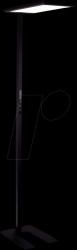 LX700192 LED office floor lamp, up/down, black