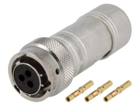 RT06123SNH-K Złącze okrągłe wtyk na przewód 3PIN żeński zaciskanie IP67