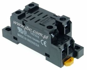 PTF08A-E, Podstawka / gniazdo montażowe do przekaźników serii LY2, zaciski śrubowe, montaż na szynie DIN, OMRON, PTF08A-E