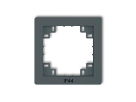 DECO Ramka pośrednia do wyłączników IP44 grafitowy mat 28DRPH KARLIK