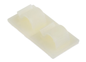Spinka do kabli 8mm Samoprzylepny 25 x 25 x 11.5mm materiał: Nylon 66 Naturalny Spinka do kabli