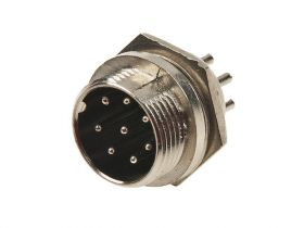 Gniazdo mikrofonowe CB 8pin na obudowę