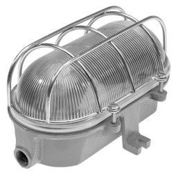 Oprawa LOFT OVAL-XXL, E27, 200W, szara-żeliwo, klosz przeźroczysty-szkło, IP54, siatka metalowa A1380