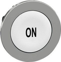 Schneider Electric ZB4FA141 ZB4FA141 Element czołowy dla przycisku płaski, resetowalny (Ø) 30.5 mm ON chrom, biały 1 szt