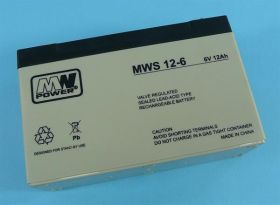 6V/12Ah 151x50x94 F1 MWS AKUMU.AGM