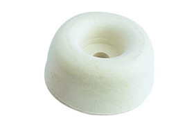 Stoper do drzwi, typ: Odbojnik do drzwi, Guma, śr.: 40mm, dł.: 25mm, Biały