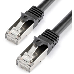 StarTech.com N6SPAT1MBK Cat6 Patch Cable - Shielded (SFTP) - 1 m, Black