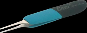 E2ASA Ergonomic precision tweezers, straight, flat, rounded tips