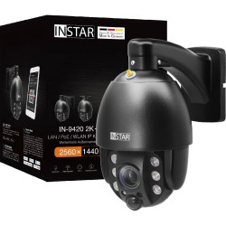 INSTAR 14091 IN-9420 CCTV Camera 2K&#x2B; Pan/Tilt IR/White LEDs Smart Home