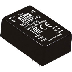 Mean Well SCW20B-05 SCW20-series DC/DC converter 4A 20W 1 output 1pc