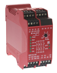 Przekaźnik bezpieczeństwa, kat. bezp.: 4, SIL: 3, MSR138.1DP, styki bezp.: 2, Uz: 115 V ac, Rockwell Automation