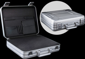 CS00010SRCB "EliteGuard" aluminium case, silver, 420x350x115 mm