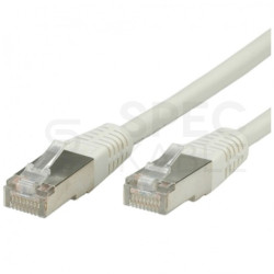 Patchcord FTP kat.5e kabel sieciowy LAN 2x RJ45 linka szary 0,5m VALUE