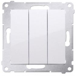 Łącznik potrójny SIMON 54 biały 10AX Kontakt Simon DW31.01/11