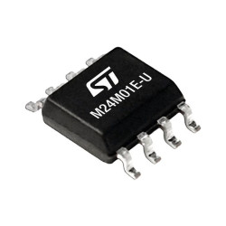 M24M01E-UFMN6TP 1-Mbit serial I2C bus EEPROM with unique identifier, configurable device address, and software write protection